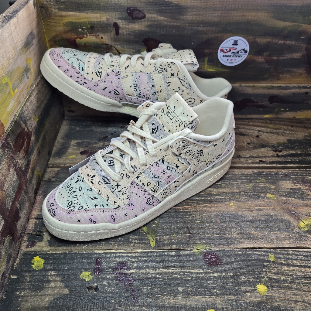 Adidas Forum 84 Low Cl Womens Off White, Pink Sneakers Size 9 Jh7948 New